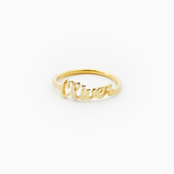 Name Ring - blushes & gold
